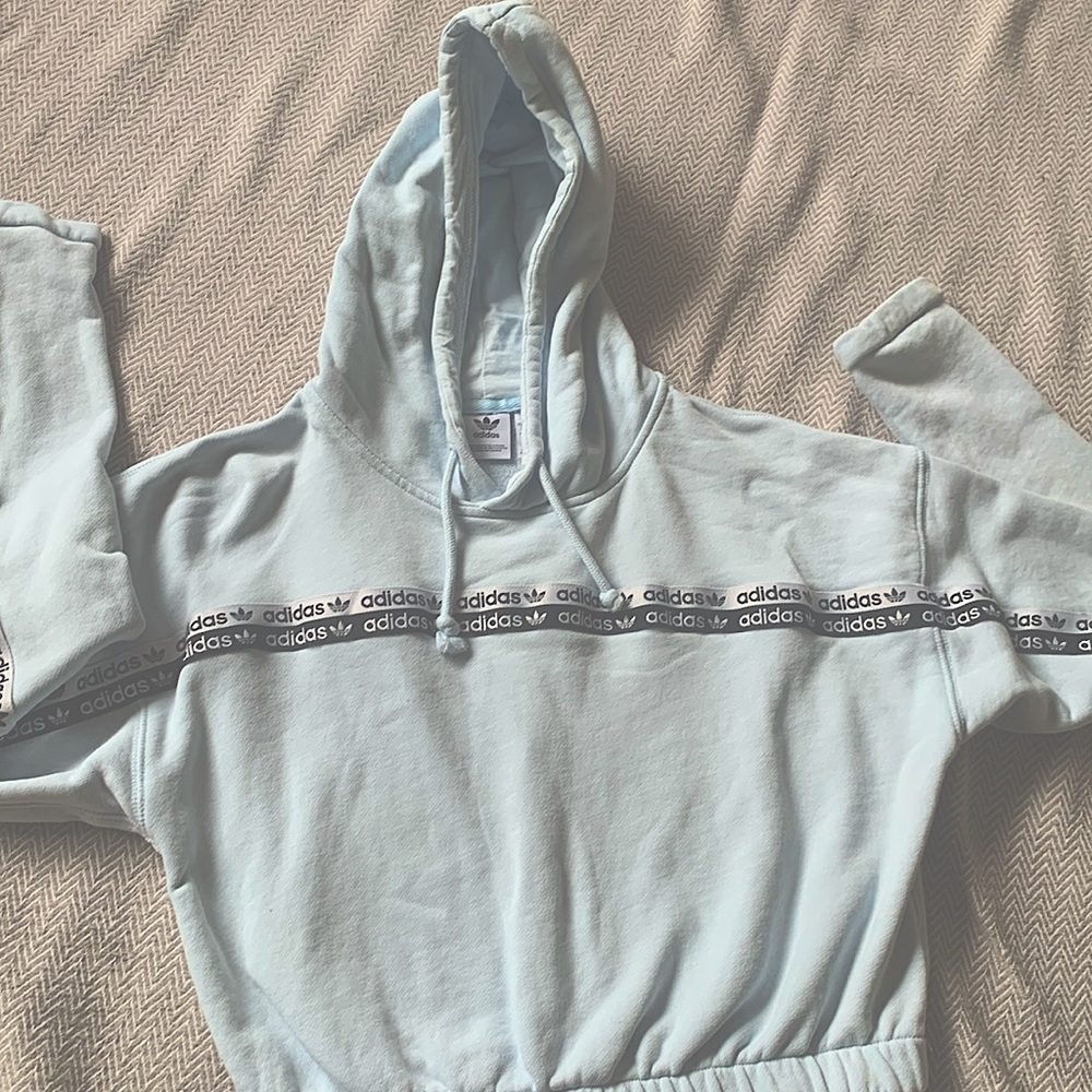 Adidas cropped hoodie.